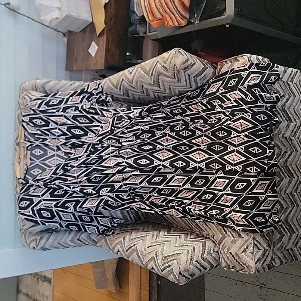 Fun geometric print dress